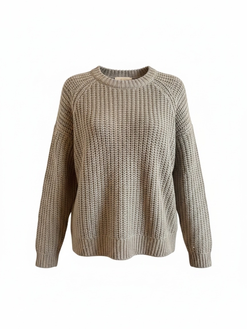 Abercrombie & Fitch Neutral Taupe Crewneck Sweater